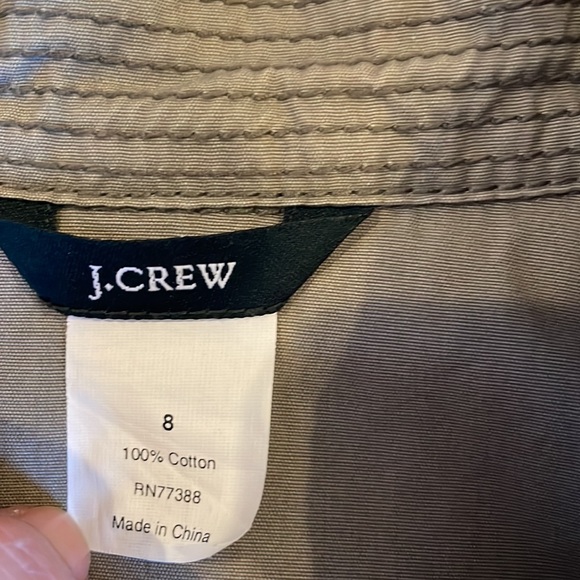 J. Crew Green Cropped Utility Jacket - Picture 5 of 7